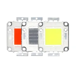 Lámpara LED COB SMD de alta potencia, 10/20W, 30W, 50W, luz blanca DC30-36V, blanca cálida, roja, verde, azul, para bricolaje