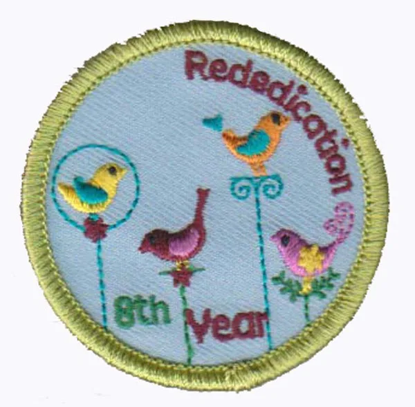 Embroidered Patches with bird Logo, Customized Designs are Welcome, with 50pcs MOQ, 100pcs/lot,  free shipping