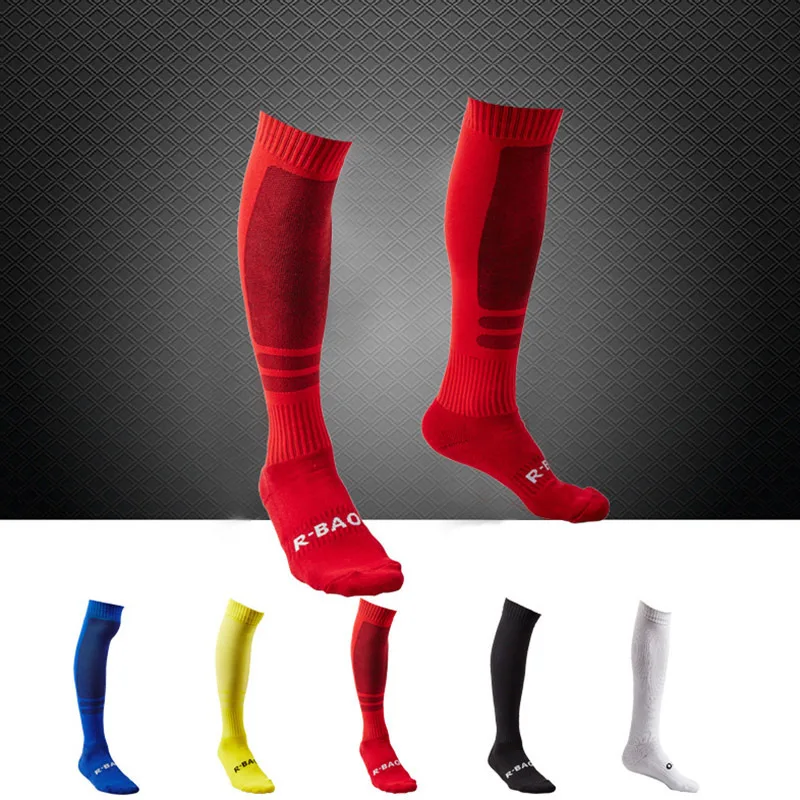 

Adults Professional Men Soccer Socks Stocking Sporting Socks Cotton Knee Football Socks Breathable Absorbent Running