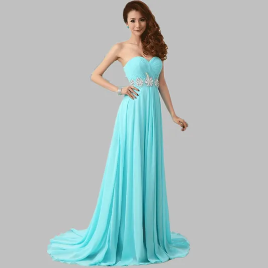 2016 New Arrival Long Evening Dress Party Dress Evening Elegant Chiffon Sex Sweetheart Evening Dresses Party Formal Dresses