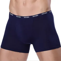 Cueca-bóxer Sexy para hombre, ropa interior Modal de alta calidad, 5 colores, 4 unidades por lote