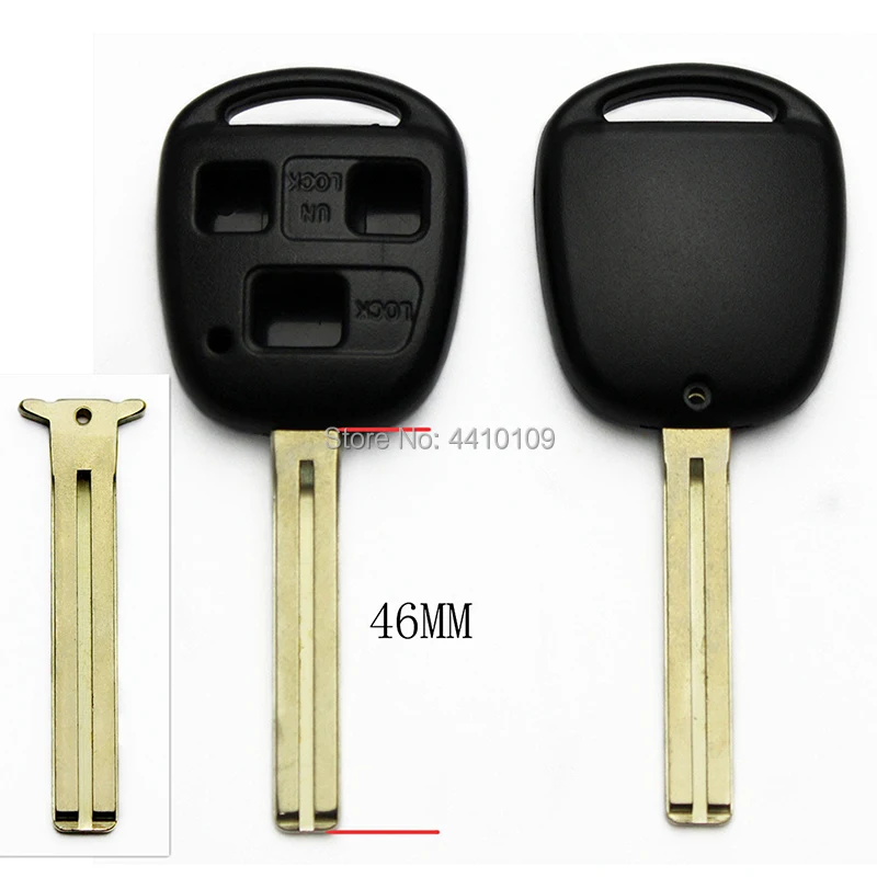 Wholesale Remote Car Key Shell For Lexus ES300 GS300 3B Key Case 46mm/40mm/38mm With Logo