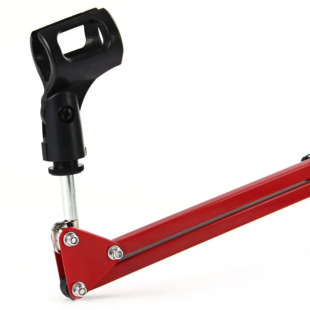 NB-35 metal extensível gravação microfone suporte tripé boom scissor braço titular com microfone clipe de montagem braçadeira para bm 800