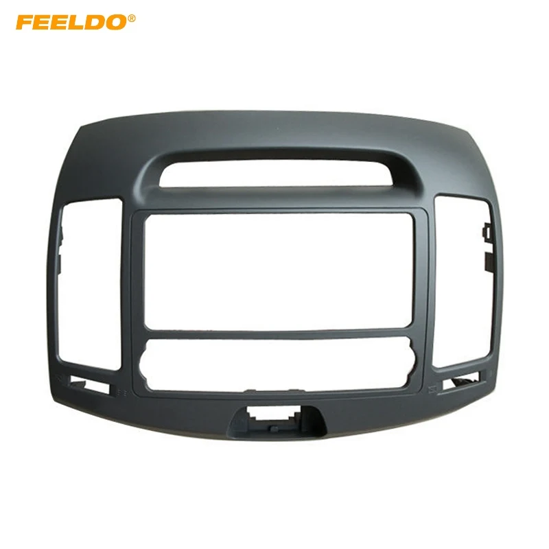 

FEELDO Car 2Din DVD Radio Fascia Frame for Elantra 2006(Original Audio Frame) Dash Stereo Face Panel Trim Kit