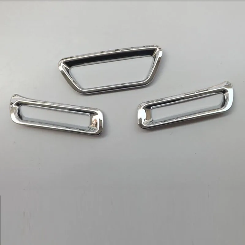 for Suzuki SX4 S Cross 2013-2014 Rear Fog Lamp Cover ABS Chrome Decoration Car Styling Stickers Auto Accessories 3 Pcs