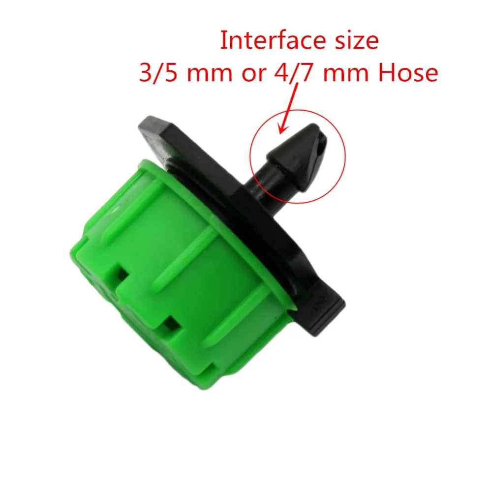 8 Holes Button style Dripper with 4mm barb Connector Adjustable Garden Sprinkler Agriculture Drip irrigation Dripper 20 Pcs