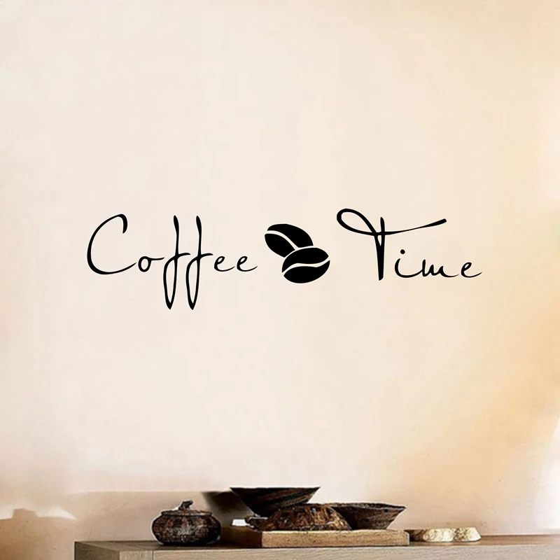 Coffee Wall Art Decal Sticker , vinyl coffee wall stickers for coffee shop or office decor - Image 3
