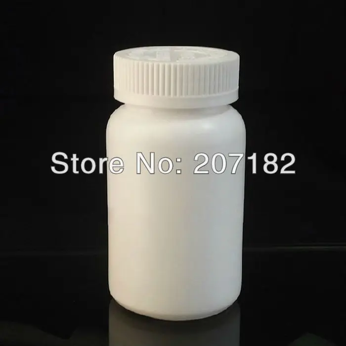 

(100pcs/lot) 200ml/200g round pe plastic bottle, bill bottle, capsule bottle---Push Down & Turn To Open