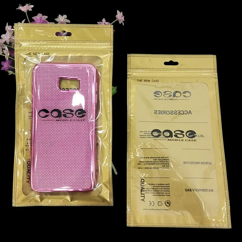 200Pcs/Lot Plastic Ziplock Bag For Mobile Phone Case Packaging Zip Lock Poly Bag For iPhone 6 6s 7 Plus Samsung Galaxy Note 5 7 image 4