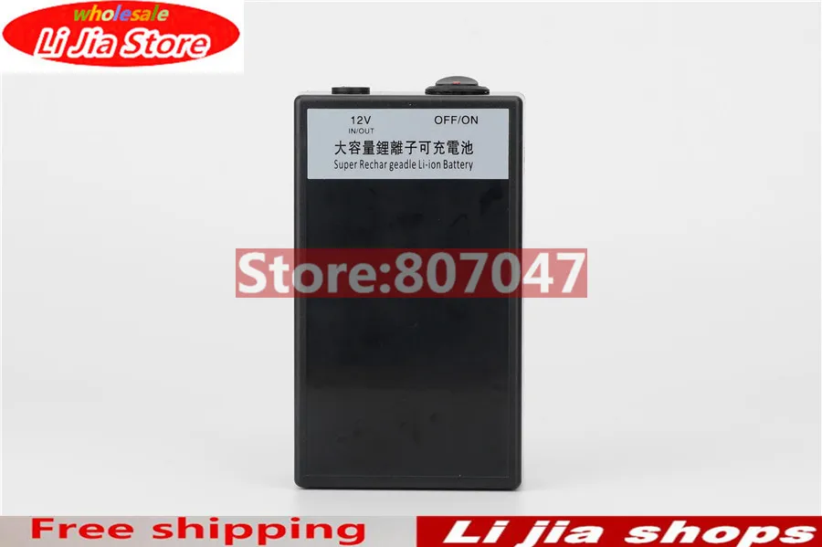 High Quality Super DC 12V 12000mAh Rechargeable Portable Lithium-ion Battery With Case For Cameras Camcorders