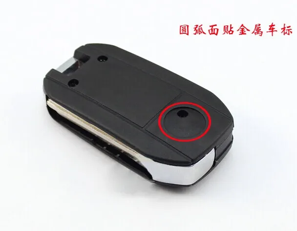 3 Buttons Blank modified flip folding remote key shell for Hyundai Rohens Coupe With Logo