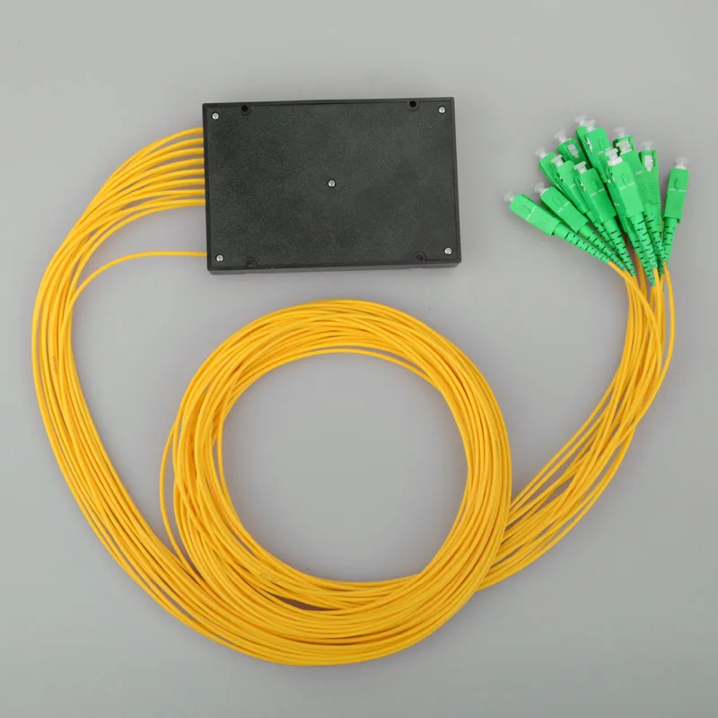 

SC APC PLC 1 :16 splitter Fiber Optical ABS Box FTTH 1-16 Splitter with 1X16 Planar waveguide Cassette type Optical splitter