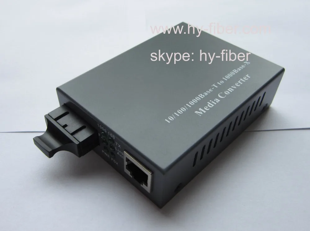 Media Converter 10/100/1000M SM Dual Fiber 1550nm 80km SC port and one RJ45 port