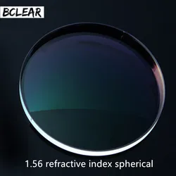 Bclear 1.56 lentes de prescrição esféricas de arranhões duros lente óptica dioptria miopia leitura presbiopia míope