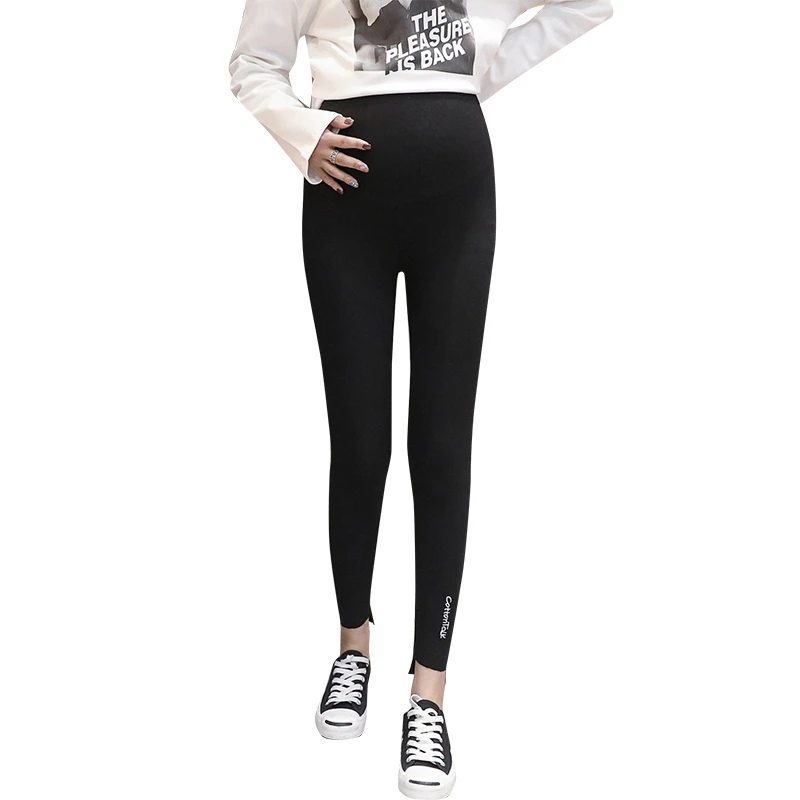 

Pregnant women's pants 2019 new spring and summer stomach lift wild wear pregnant women leggings fashion feet pants