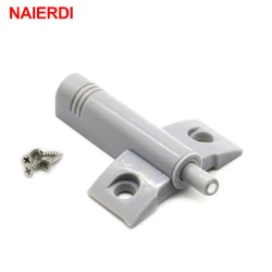 NAIERDI-Juego de 10 cierres para armario de cocina, Tope de puerta, cajón, cierre suave, amortiguadores de armario con tornillos para muebles
