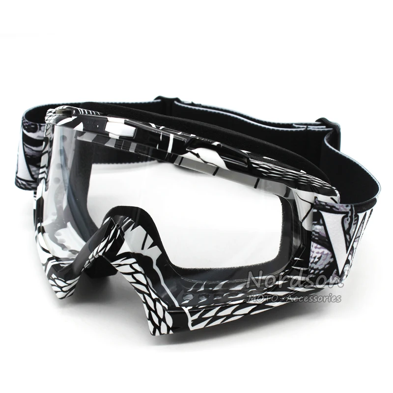 Transparent Lens Glasses Motorcycle Goggles Vintage Dustproof Ski Snowboard Glasses Dirt Bike Moto Gafas For Motorcycle goggles