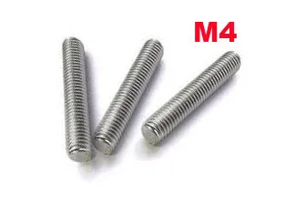 Wkooa M4 thread rod length 1 meter  stainless steel 20 pcs/lot