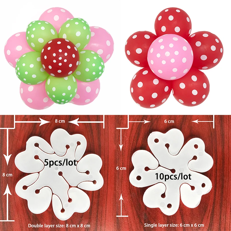 

DIY flower Latex tool Balloons Accessories Plum flower clip wedding birthday party decoration kids globos balloon