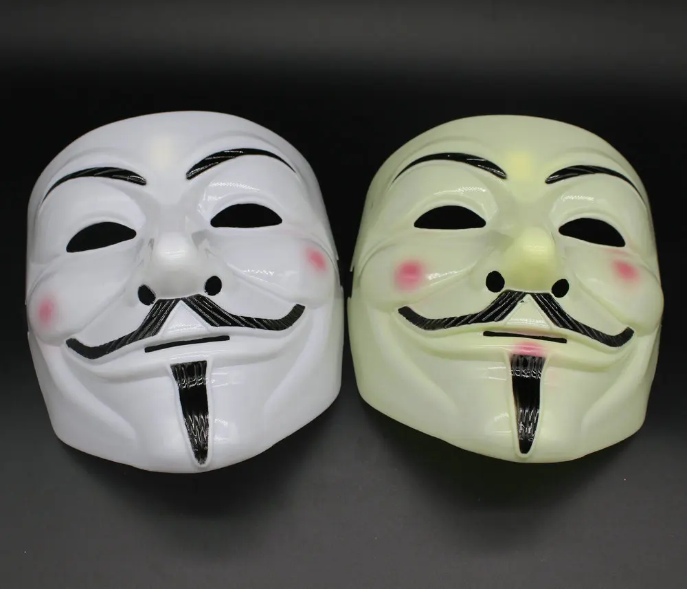 Party Masks V for Vendetta Mask Anonymous Guy Fawkes Fancy Dress Adult Costume Accessory Party Cosplay Masks