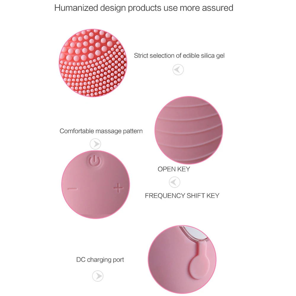 실리콘 소형 전기 실리콘 브러시 소닉 스크러버 진동 페이셜 클렌징 스킨 주걱 뷰티 기기 깨끗한 모공/exfo