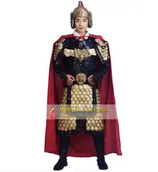 Ancient Chinese Armor General Acting Commander Dance Performance PU Stage Leather