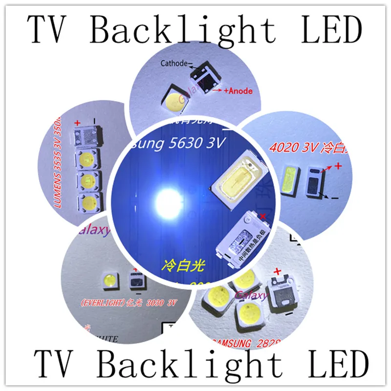 For LG led tv backlight 8520 2835 3030 3535 4020 3V 6V 3020 3014 4014 3537 7020 7030 7032 2828 3228 6030  Cool white