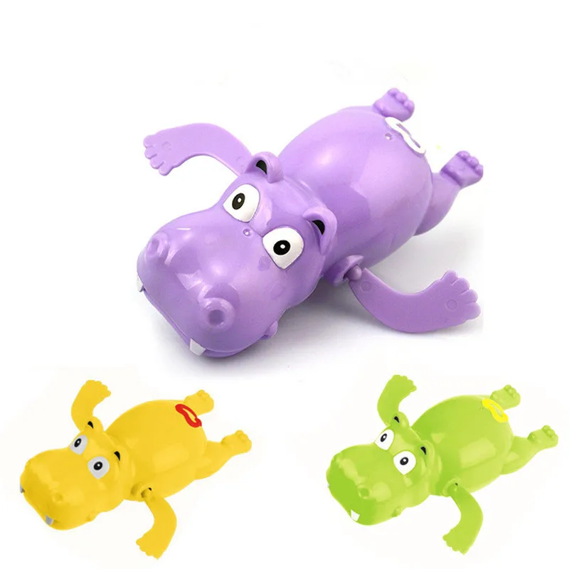 Baby Wind Up Toys Bath Toys Lovely Turtle Fish Shark Hippo Clockwork Chain Animal Swimming Toys Kids Bathtime toy Classic Toys