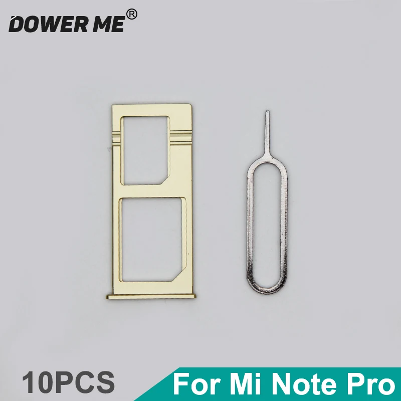 10 sztuk/partia Dower mi Sim uchwyt czytnik taca na karty Sim dla Xiaomi Mi Note Pro z kartą Sim do wyjmowania igły Pin