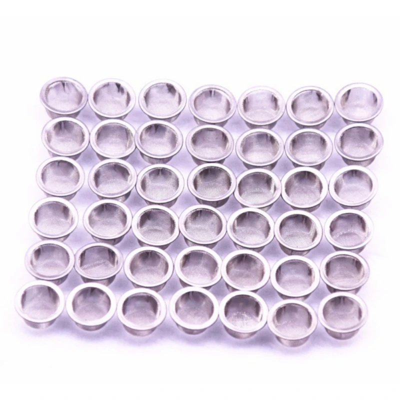 10Pcs Smoking Pipe Metal Ball Stainless Steel Filter Screen Crystal Pipes Filter Mesh Smoking Weed Tobacco Accessories