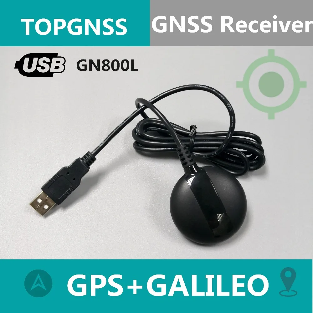 

TOPGNSS USB GPS receiver GALILEO Receiver M8030 Dual GNSS receiver module antenna aptop PC,GN800L better than BU-353S4 G-mouse