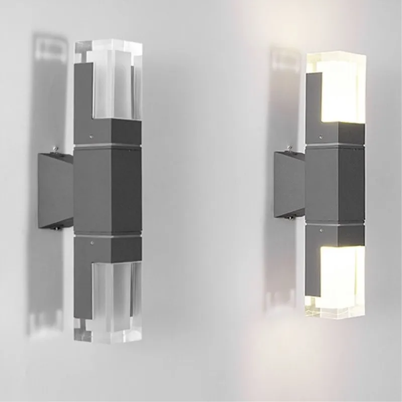 New Style Modern LED Porch Lamp 10W Pillar Shape Waterproof Outdoor Wall Lamp for Garden Courtyard Sconce Corridor Path Lighting