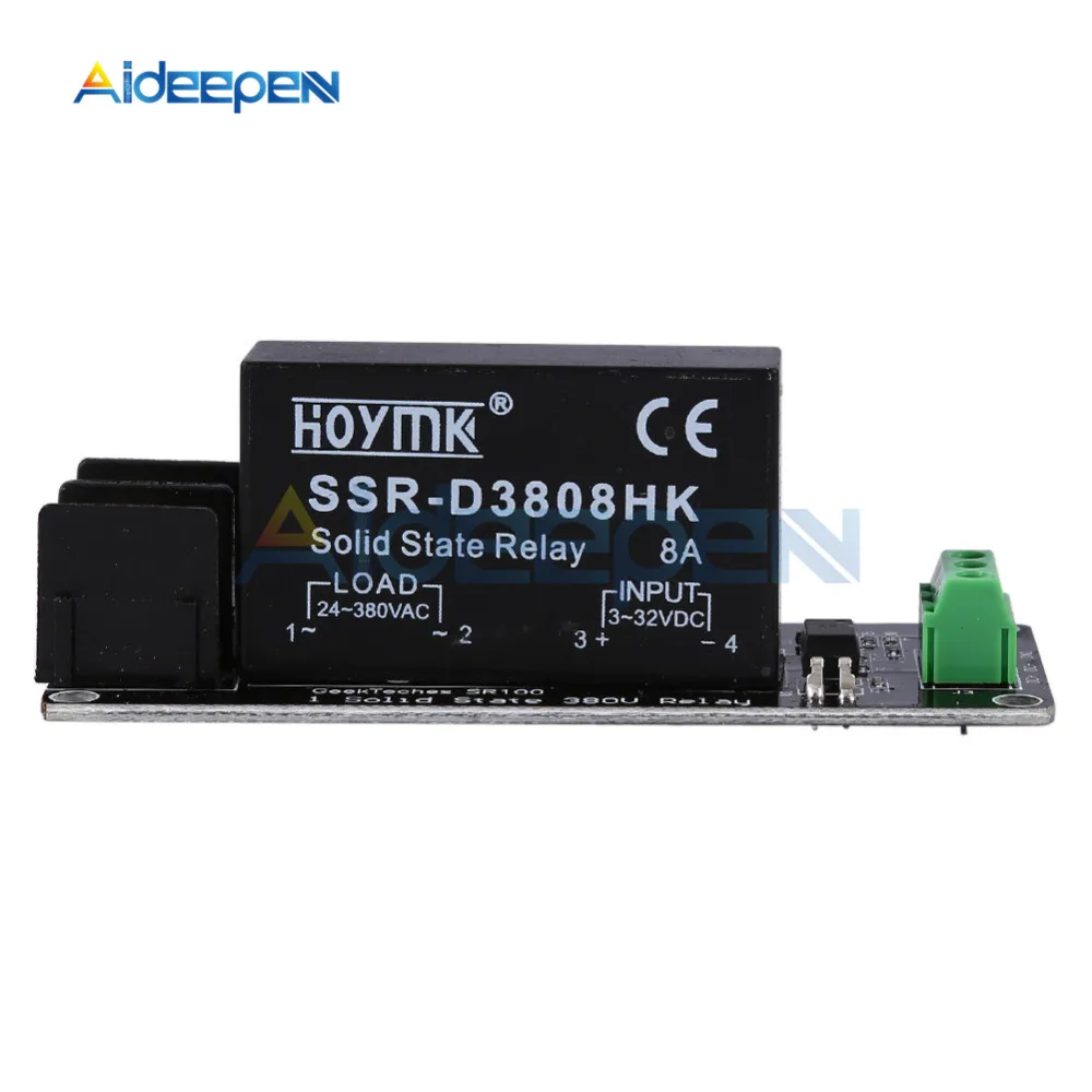 380V 8A 1 2 4 Channel Solid State Relay Module High and Low Level H-L Trigger Board SSR-D3808HK Switch Controller For Arduino