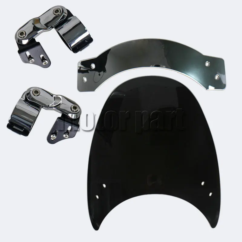 9'' Windscreen For Honda Shadow VLX 600 VT600C VT600CD Deluxe Spirit 1100 VT1100C Nighthawk CB250 Motorcycle Windshield