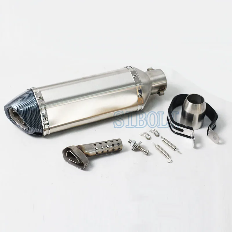 51MM Exhaust Motorcycle Universal Escape Muffler For benelli trk 502x ducati monster 696 ninja 400 aprilia rs 125 crf 230