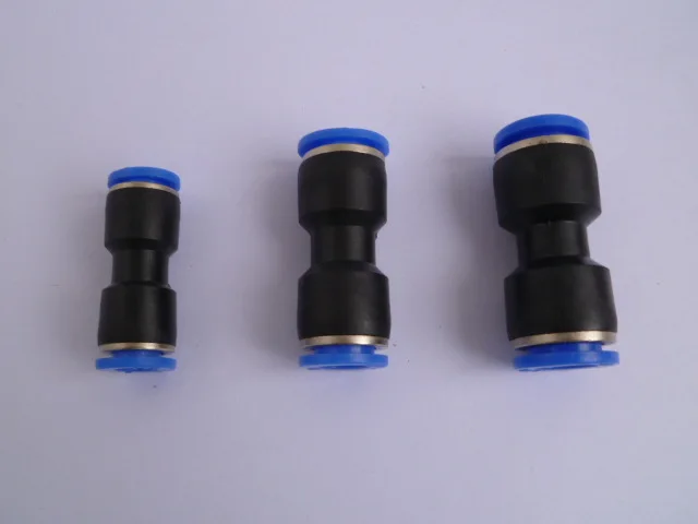 

Pneumatic components quick - release joints plastic joints quick connector quality through PU pipe fittings