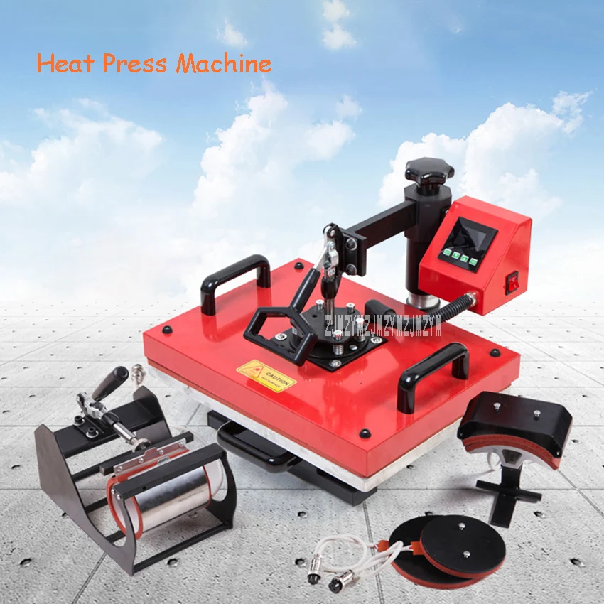 A3 Multifunctional Shake Heat Press Machine Lithograph Heat Transfer Machine Clothes Sublimation Machine Mug Cup Baking Machine