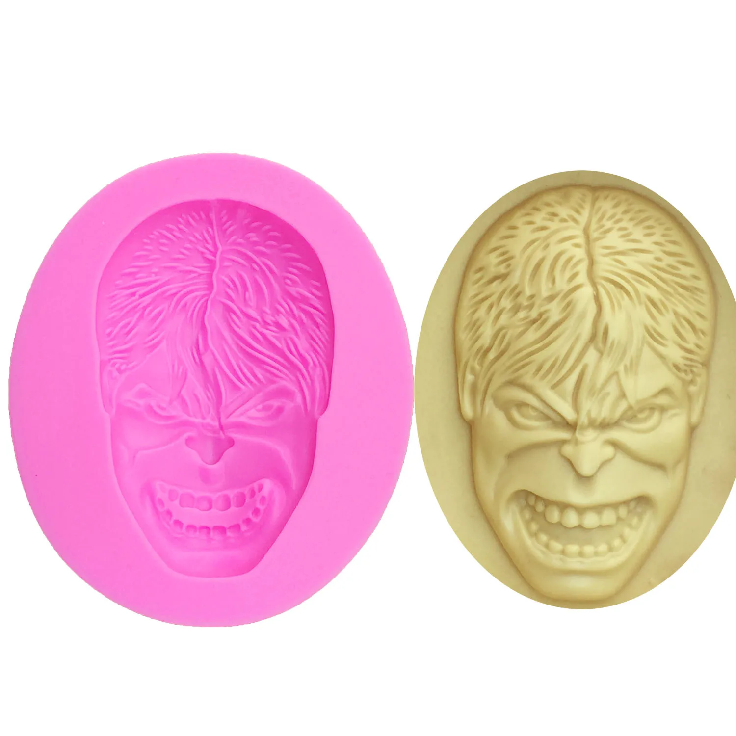 M0374  Hulk Figure Silicone Cake Mold Clay Chocolate Candy Molds 3D Fondant Cake Decorating Tools Kitchen Baking molds