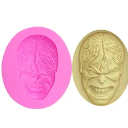 M0374  Hulk Figure Silicone Cake Mold Clay Chocolate Candy Molds 3D Fondant Cake Decorating Tools Kitchen Baking molds