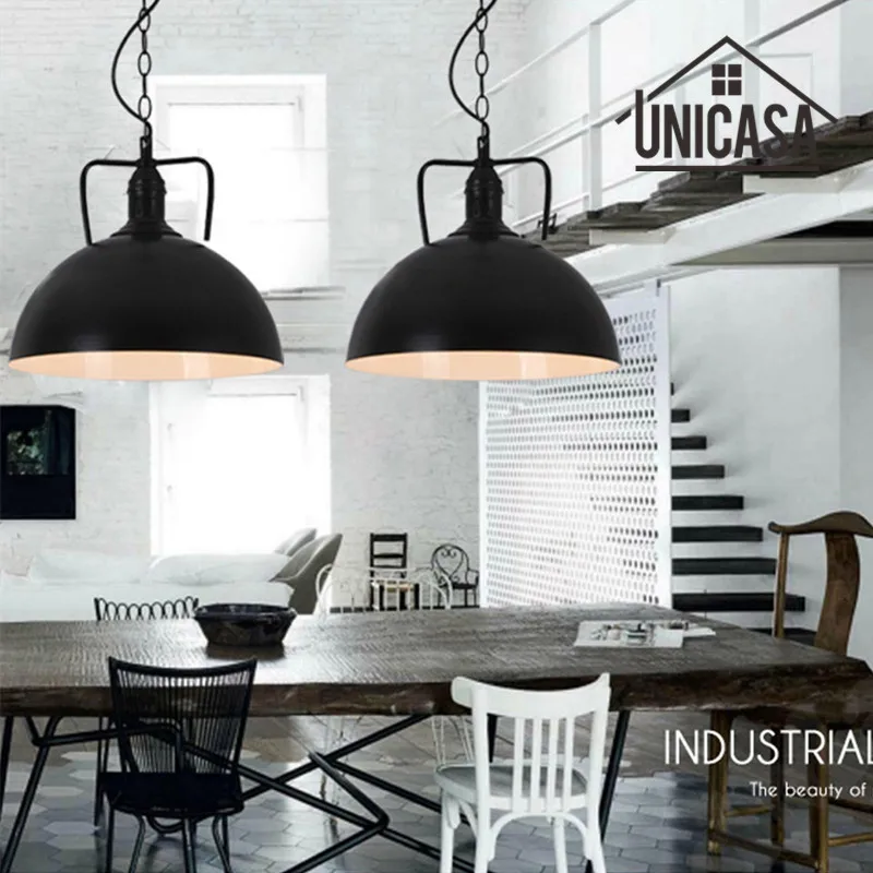 

Wrought Iron Industrial Pendant Lights Vintage Black Metal Hotel Kitchen Island Lighting Fixtures Antique Pendant Ceiling Lamp