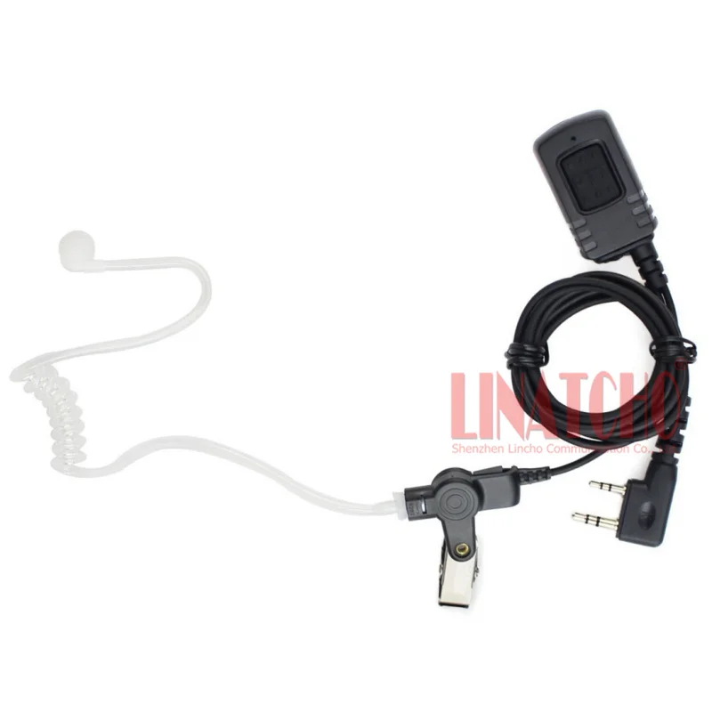 Chất Lượng Tốt IP54 Chống Nước 2Pin Tai Nghe Tai Nghe Chụp Tai PTT MIC Cho Hầu Hết Bộ Đàm Đài Phát Thanh