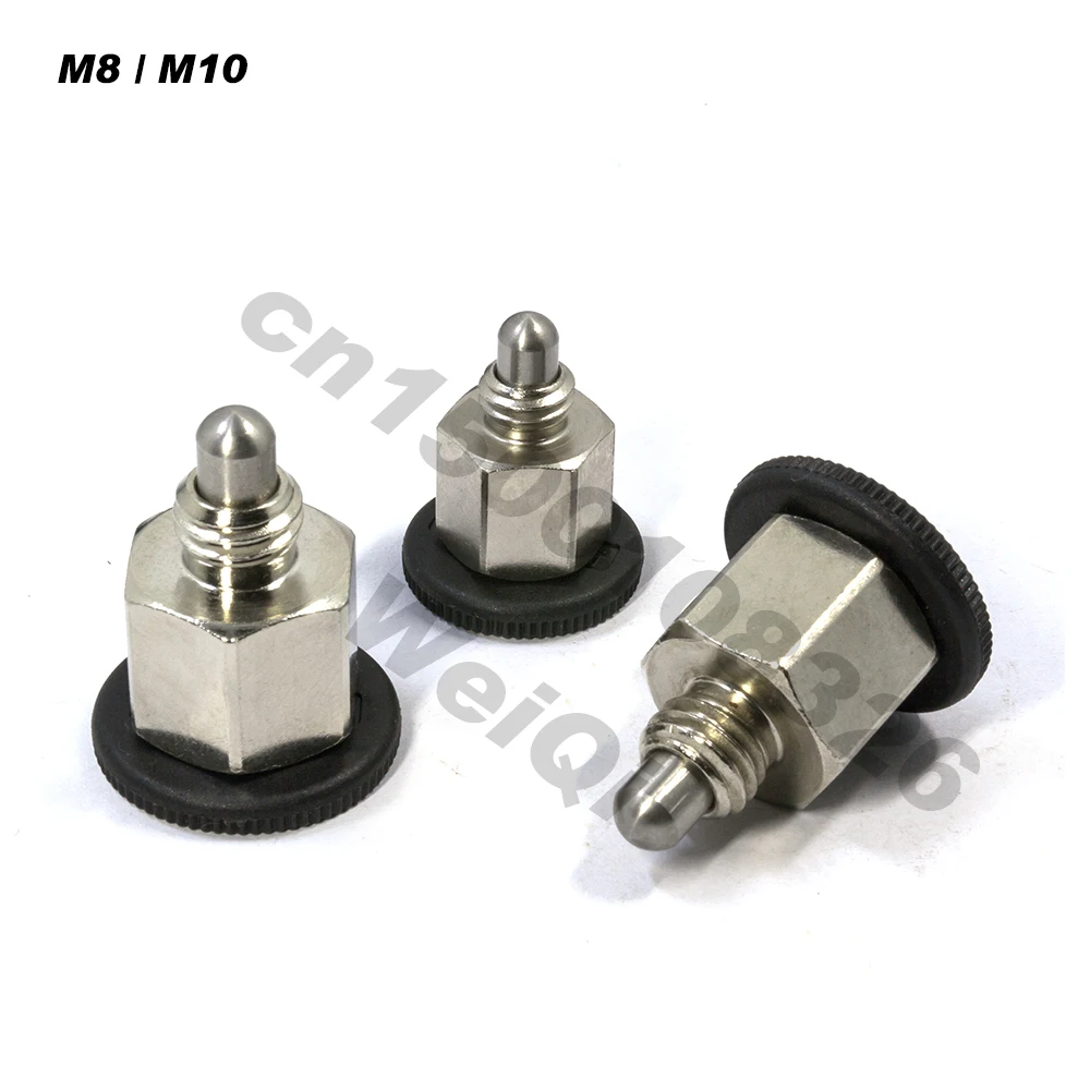 M8  M10 rest position type indexing plungers,index blots ,plastic knob