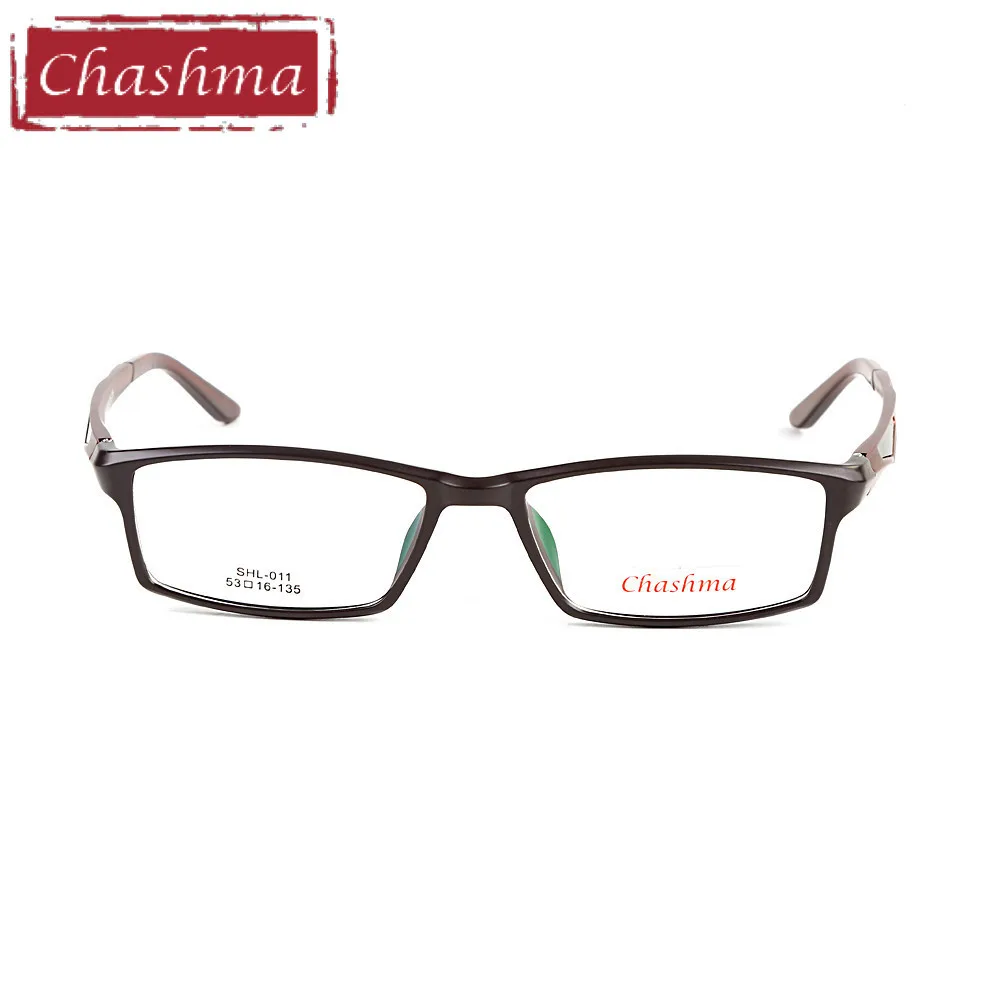 Chashma Brand TR90 Frame Aluminum Magnesium Temple Spring Hinge Fashion Full Frame Eyeglasses Sport Style Glasses Frames for Men