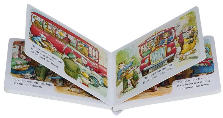 I libri più venduti ruote sulle canzoni degli autobus per leggere libri illustrati in inglese per bambini regalo per bambini