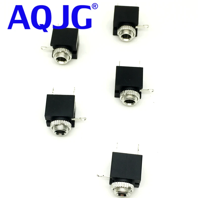 100Pcs Good Quality 3.5mm Female Audio Connector 3 Pin DIP Headphone Jack Socket Mono Channel PJ-301M PJ301M AQJG