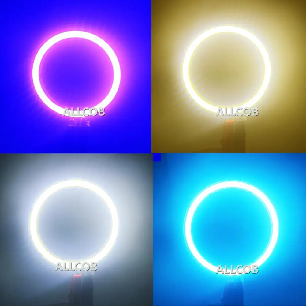 Imagem -04 - Cob Anular Fonte de Luz Led 3w 4w 5w w 10 15w Anjo Olho 30 Mm120 mm Branco Gelo Azul Espiga Chip para Diy 12 v dc