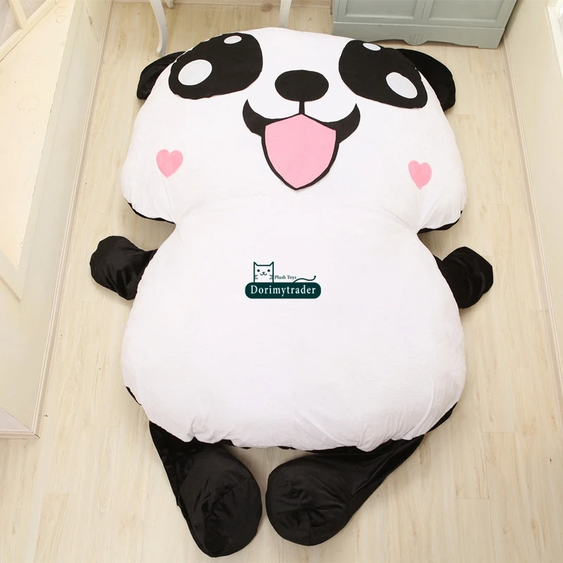 Dorimytrader 200cm X 150cm Cartoon Panda Beanbag Large Plush Soft Stuffed Bed Carpet Sofa Tatami Nice Gift Free Shipping DY60341