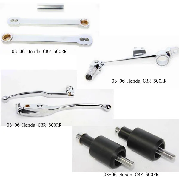 

Aftermarket motorcycle parts Brake Pedal Hand Lever Shift Linkages Frame Sliders for Honda 2003-2006 CBR600RR