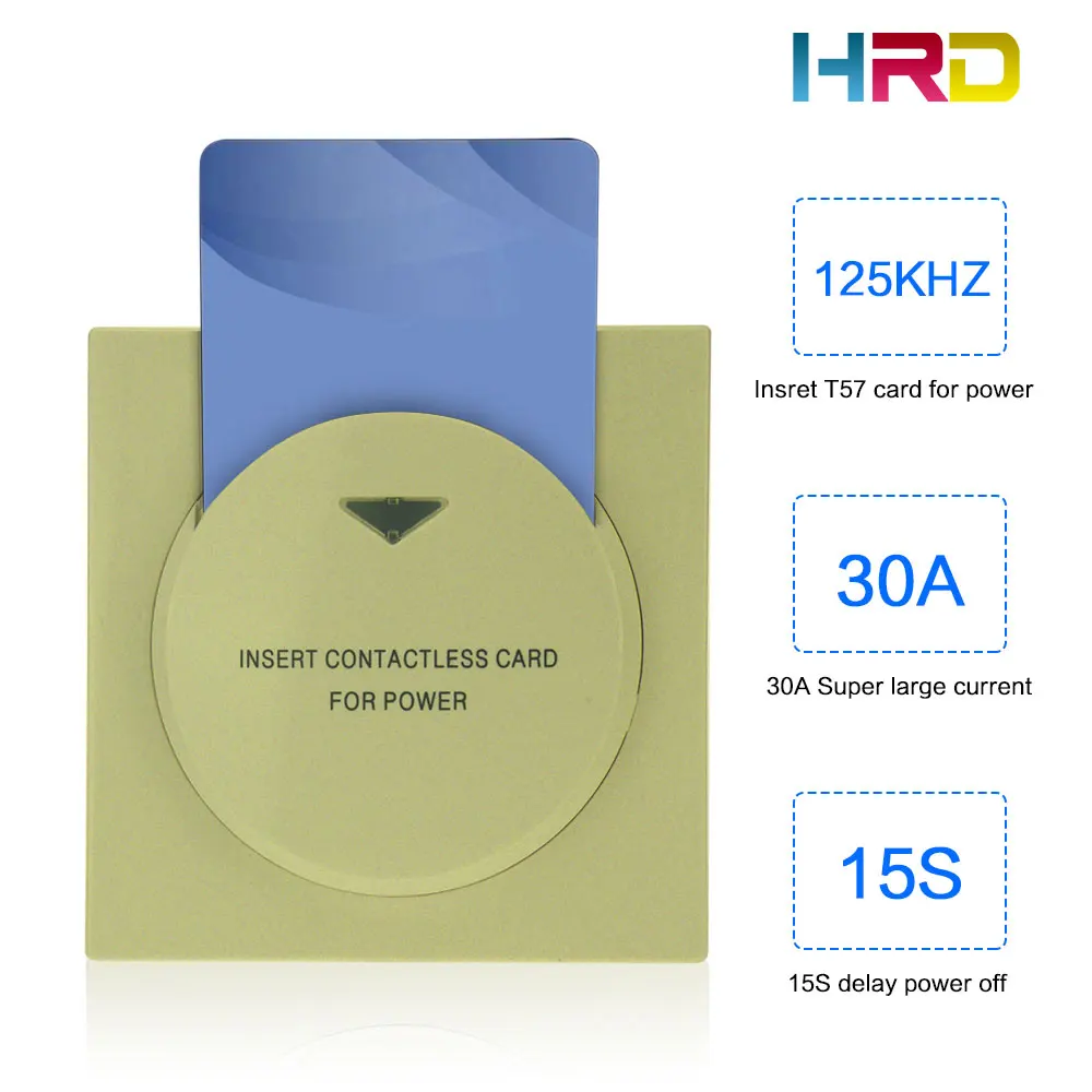 gold hotel motel rent house suites inn lodge restaurant ginshop energy saving insert rfid card for power 13.56MHz card switch