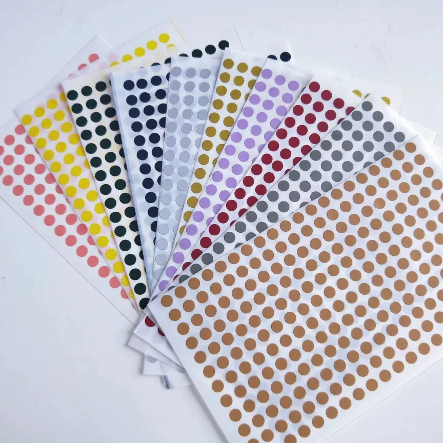 15 sheets 6mm/19mm/100mm Diameter 8mm Multicolor Dot Stickers Round Sticky Adhesive Spot Circles Paper sticker Labels
